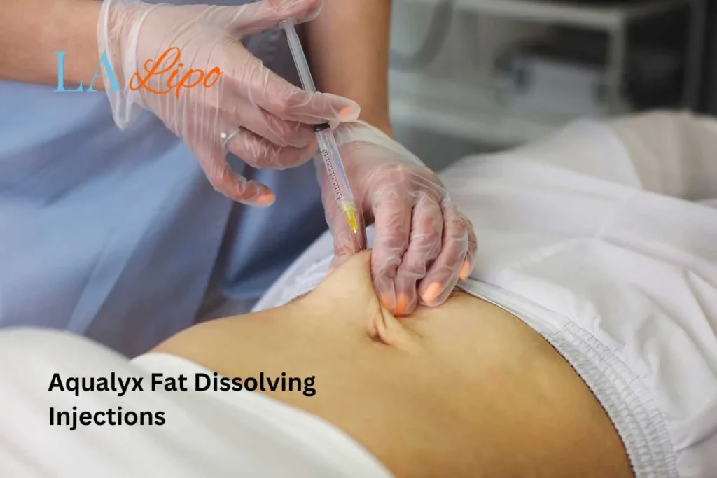 woman having fat dissolving injections Kingstanding in the stomach