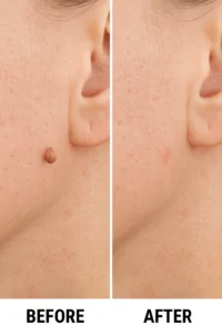 Skin tags removal Kingstanding before and after