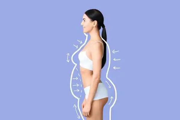 image of woman experiencing fat reduction treatment Kingstanding