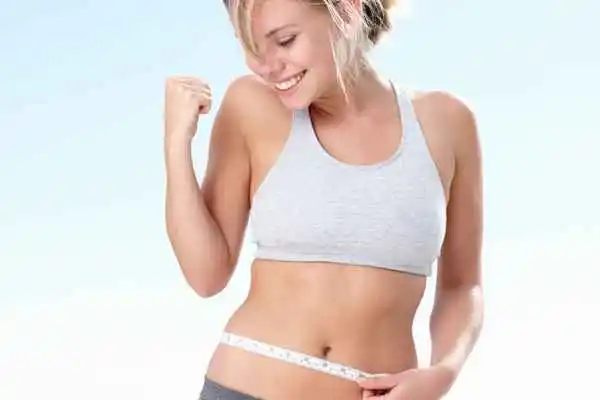 woman happy after fat reduction treatment Kingstanding
