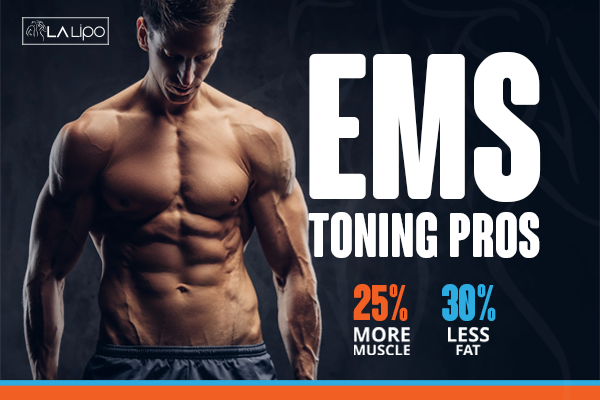 Image of man with sculpted stomach showing the fat loss and muscle gain of LA-EMS Body Sculpting Treatment Kingstanding