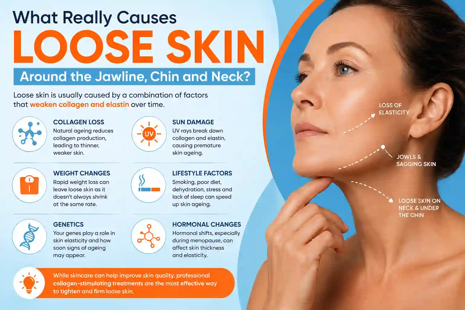 What Really Causes Loose Skin Around the Jawline, Chin and Neck Kingstanding?